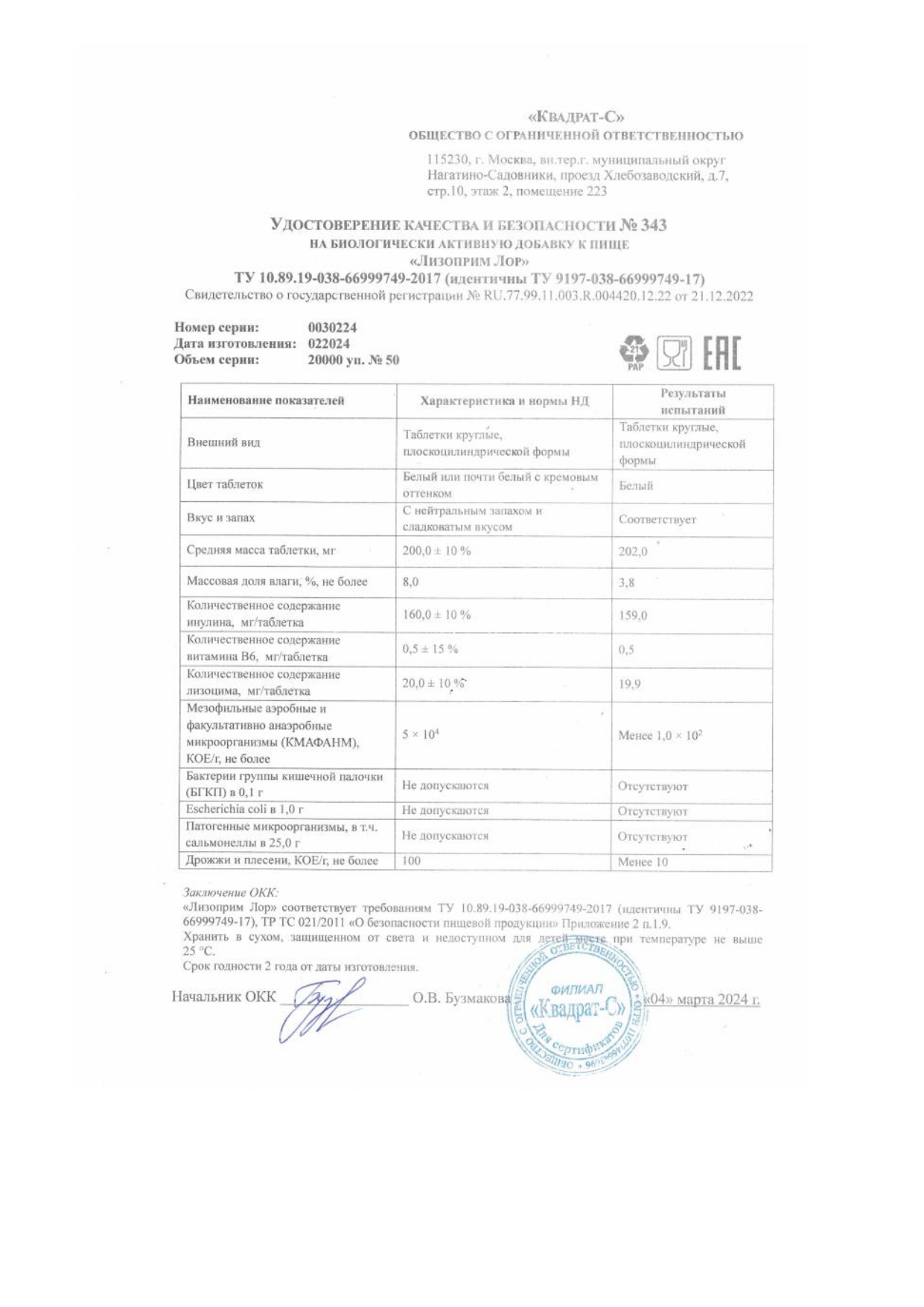 Паспорт №022024